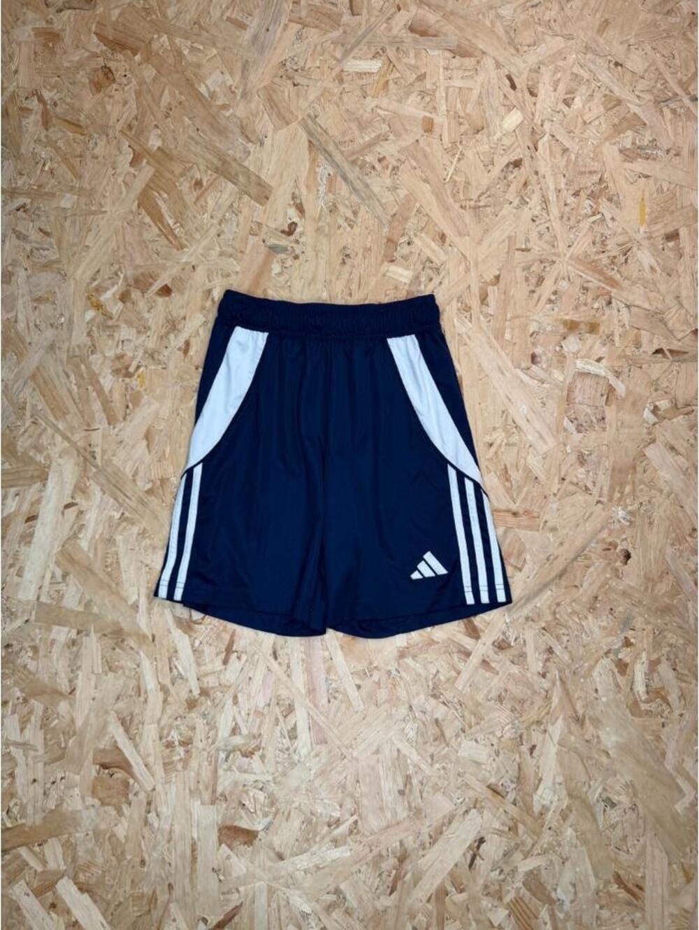 Adidas Aeroready Youth Soccer Shorts Navy Blue White 3 Stripe Boys Size 11-12Y